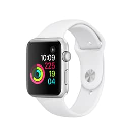 Apple Watch (Series 2) 2016 GPS 42 mm - Acero inoxidable Plata - Correa loop deportiva Blanco