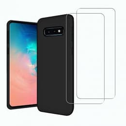 Funda Galaxy S10e y 2 protectores de pantalla - TPU - Negro