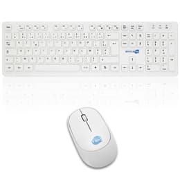 Simpletek Teclado AZERTY Francés Wireless M&K AZERTY FR Kit Mouse and Keyboard