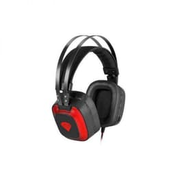 Cascos reducción de ruido gaming con cable micrófono Genesis Radon 720 - Negro/Rojo