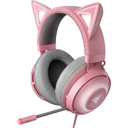 Cascos reducción de ruido con cable + inalámbrico micrófono Razer Kraken Kitty V2 - Rosa