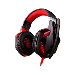 Cascos gaming con cable micrófono Kotion Each G2000 - Rojo/Negro