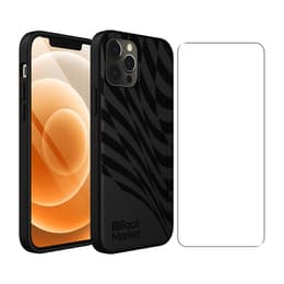 Back Market Funda iPhone 12 / iPhone 12 Pro y pantalla protectora - 100% biodegradable - Ola negra
