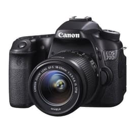 Cámara Réflex Canon EOS 70D - Negro + Objetivo Canon Zoom Lens EF-S 18-55mm f/3.5-5.6 IS STM