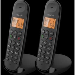 Pack de 2 DECT Sans fil Iloa 250 Duo Mains libres Noir Logicom Teléfono fijo
