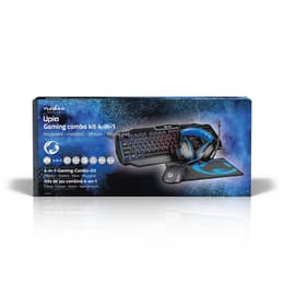 Nedis Teclado QWERTY Español retroiluminado GCK41100BKES