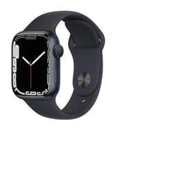 Apple Watch (Series 7) 2021 GPS 45 mm - Aluminio Azul - Correa deportiva Negro