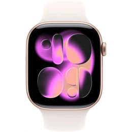 Apple Watch (2025) GPS 42 mm - Aluminio Oro rosa - Correa deportiva Blanco