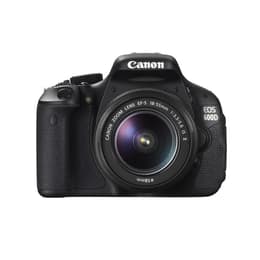 Réflex - Canon EOS 600D - Negro + Canon EF-S 18-55mm f/3.5-5.6 IS
