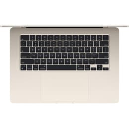 MacBook Air 15" (2024) - M3 de Apple con CPU de 8 núcleos y GPU de 10 núcleos - 8GB RAM - SSD 256GB - QWERTY - Español