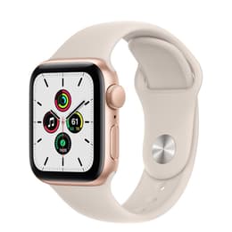 Apple Watch (Series 5) 2019 GPS 44 mm - Aluminio Oro - Correa deportiva Blanco