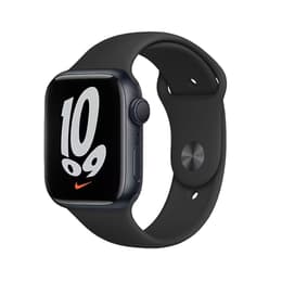 Apple Watch (Series 7) 2021 GPS + Cellular 41 mm - Aluminio Medianoche - Correa deportiva Negro