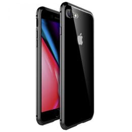 Funda iPhone 7/8/SE 2020/2022 y pantalla protectora - Plástico - Negro