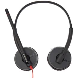 Cascos con cable micrófono Plantronics Poly Blackwire 3225 - Negro