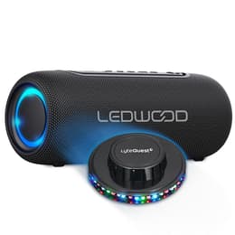 Altavoz Bluetooth Enceinte Hifi Autonome 100W Ledwood XS100, Ampoule LED, Buetooth USB, TWS, IPX5, Assistant Vocal, 10W RMS, Batterie 2000mAh - Negro
