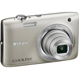 Cámara compacta Nikon Coolpix S2800 - Gris + Objetivo Nikkor 5X Wide Optical Zoom 26-130mm f/3.2-6.5