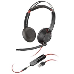 Cascos gaming con cable micrófono Plantronics Blackwire C5220 - Negro