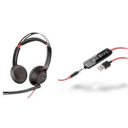 Cascos gaming con cable micrófono Plantronics Blackwire C5220 - Negro