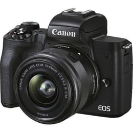 Réflex cámara Canon M50 Mark II - Negro + Objetivo Canon Zoom Lens EF-M 15-45mm f/3.5-6.3 IS STM