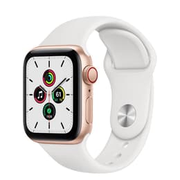Apple Watch Series 6 (2020) GPS + Cellular 40 mm - Acero inoxidable Oro - Correa deportiva Blanco