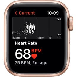 Apple Watch Series 6 (2020) GPS + Cellular 40 mm - Acero inoxidable Oro - Correa deportiva Blanco