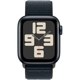 Apple Watch Series SE 2 (2022) GPS 40 mm - Aluminio Medianoche - Correa loop deportiva Negro