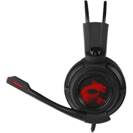 Cascos gaming con cable micrófono Msi DS502 - Negro/Rojo