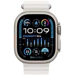 Apple Watch Ultra 2 (2023) GPS + Cellular 49 mm - Titanio Titanio natural - Correa Ocean Blanco