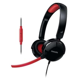 Cascos gaming con cable micrófono Philips SHG7210/10 - Negro/Rojo
