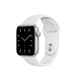 Apple Watch Series 5 (2019) GPS 44 mm - Aluminio Plata - Correa loop deportiva Blanco