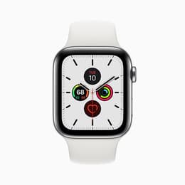 Apple Watch Series 5 (2019) GPS 44 mm - Aluminio Plata - Correa loop deportiva Blanco