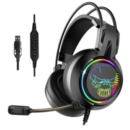 Cascos reducción de ruido gaming con cable micrófono Spirit Of Gamer Elite H10 RGB - Negro