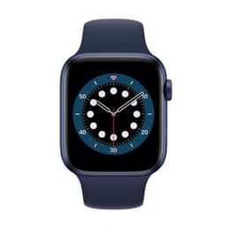 Apple Watch (Series 7) 2021 GPS 41 mm - Aluminio Negro - Correa deportiva Azul