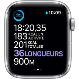 Apple Watch (Series 6) 2019 GPS 44 mm - Aluminio Plata - Correa deportiva Rosa arena