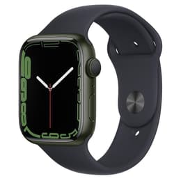 Apple Watch (Series 7) 2021 GPS 45 mm - Aluminio Verde - Correa deportiva Negro
