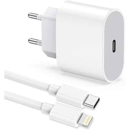 Cable y enchufe (USB-C + Lightning) 25W - Evetane