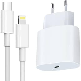 Cable y enchufe (USB-C + Lightning) 25W - Evetane