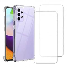Funda Galaxy A52/Galaxy A52s 5G y 2 protectores de pantalla - TPU - Transparente