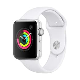 Apple Watch (Series 2) GPS 38 mm - Acero inoxidable Plata - Deportiva Blanco