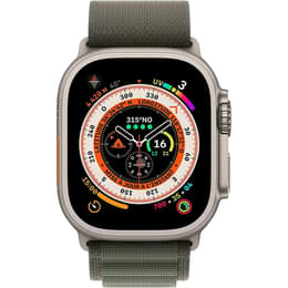Apple Watch Ultra (2022) GPS + Cellular 49 mm - Titanio Titanio natural - Correa Loop Alpine Verde