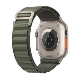 Apple Watch Ultra (2022) GPS + Cellular 49 mm - Titanio Titanio natural - Correa Loop Alpine Verde