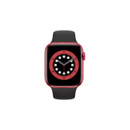 Apple Watch (Series 6) 2020 GPS 44 mm - Aluminio Rojo - Correa loop deportiva Negro