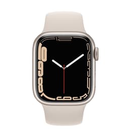 Apple Watch (Series 7) 2021 GPS 45 mm - Aluminio Plata - Correa loop deportiva Blanco estrella