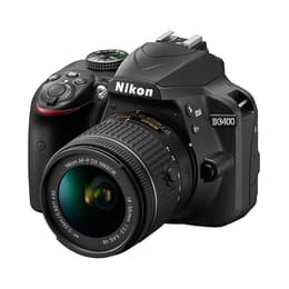 Réflex D3400 - Negro + Nikon AF-P DX Nikkor 18-55mm f/3.5-5.6G VR f/3.5-5.6G