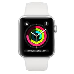Apple Watch (Series 3) 2017 GPS 42 mm - Aluminio Plata - Deport Blanco