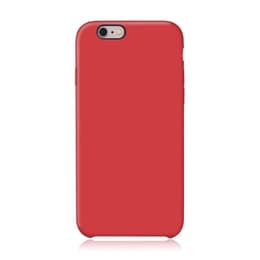 Funda iPhone 6 Plus/6S Plus y 2 protectores de pantalla - Silicona - Rojo