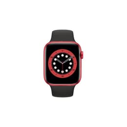 Apple Watch (Series 6) 2020 GPS + Cellular 40 mm - Aluminio Rojo - Correa deportiva Negro