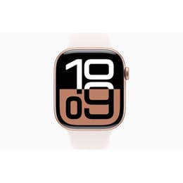 Apple Watch Series 10 (2024) GPS 46 mm - Aluminio Oro rosa - Correa deportiva Rosa