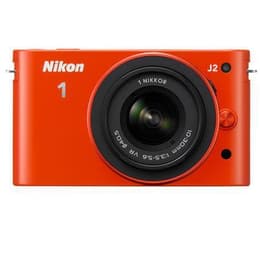Híbrida Nikon 1 J2 - Naranja + Objetivo 1 Nikkor 10-30 mm f/3.5-5.6 VR Zoom