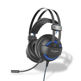 Cascos reducción de ruido gaming con cable micrófono Under Control Pro Control E-Sport - Negro/Azul